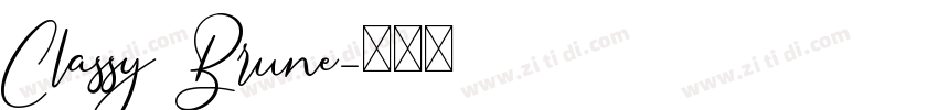 Classy Brune字体转换